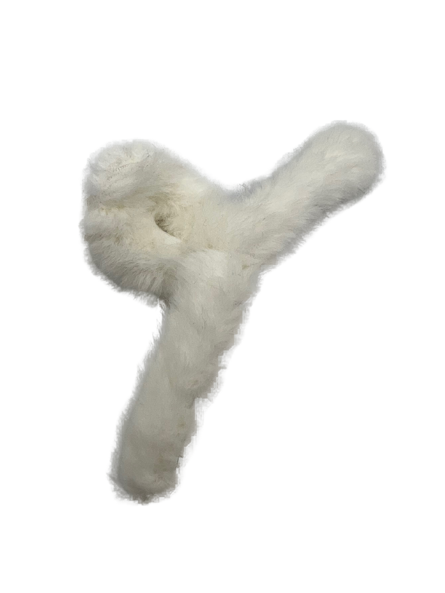Fuzzy Hair Claw - Milk