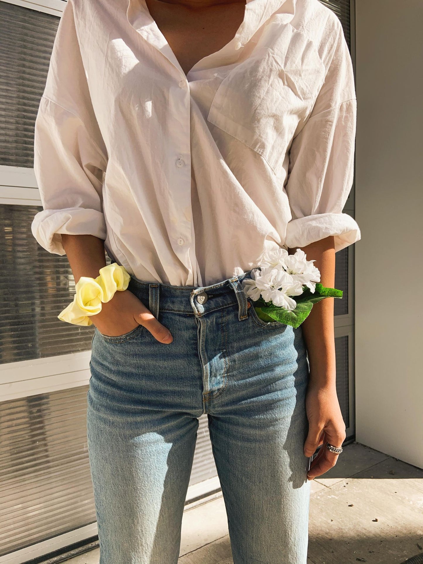 Silk Scrunchie - Lemondrop