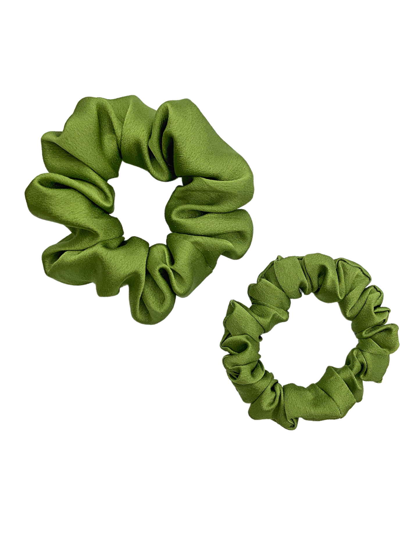 Silk Scrunchie - Olive