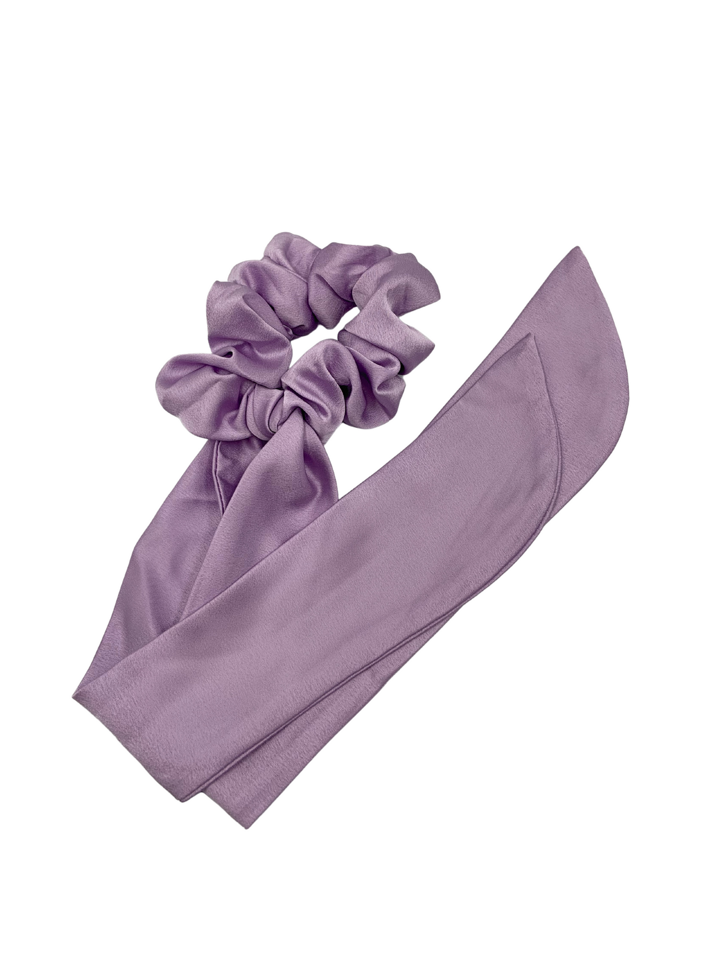 Silk Scrunchie - Lavender Scarf