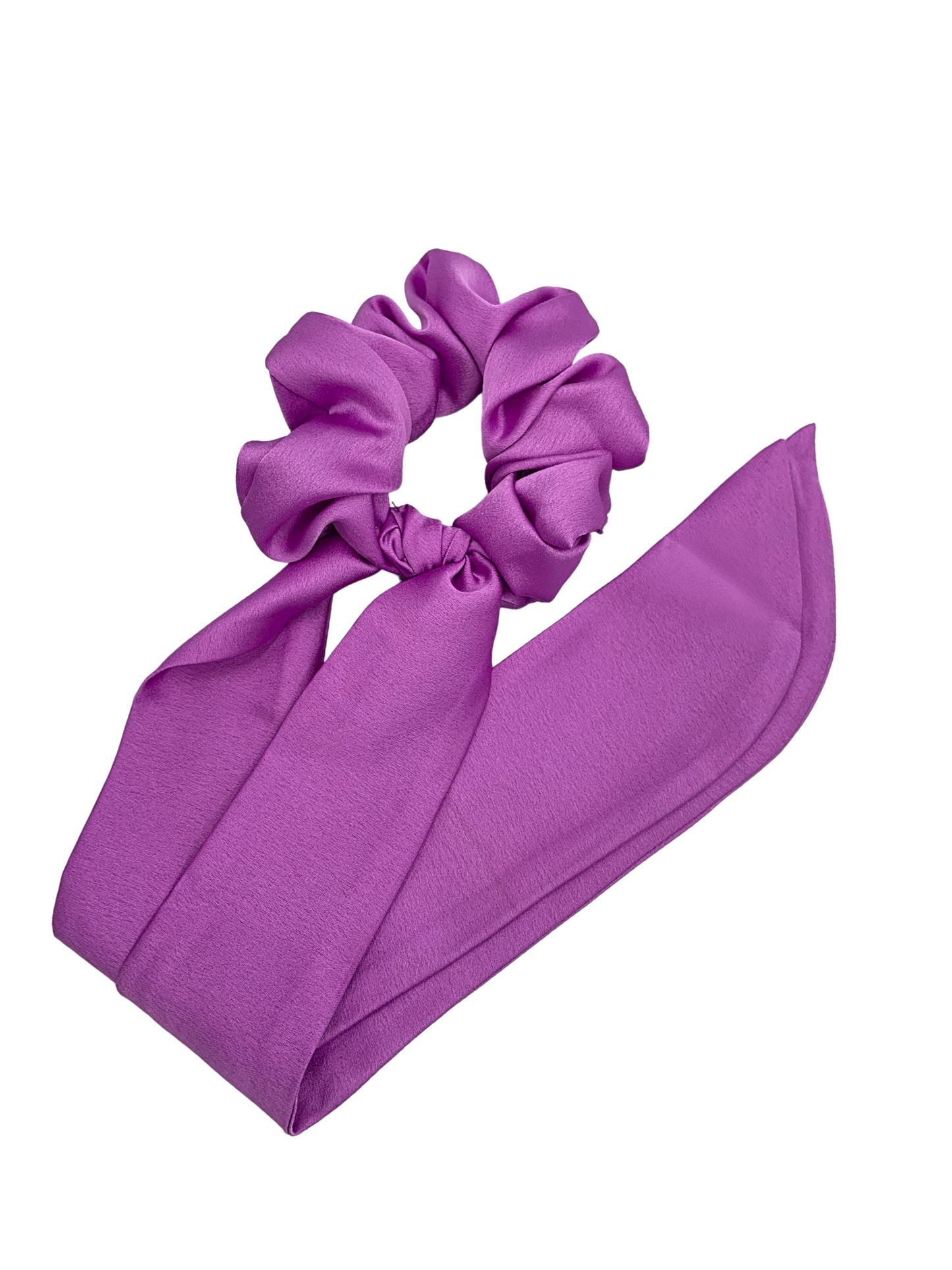 Silk Scrunchie - Lilac Scarf