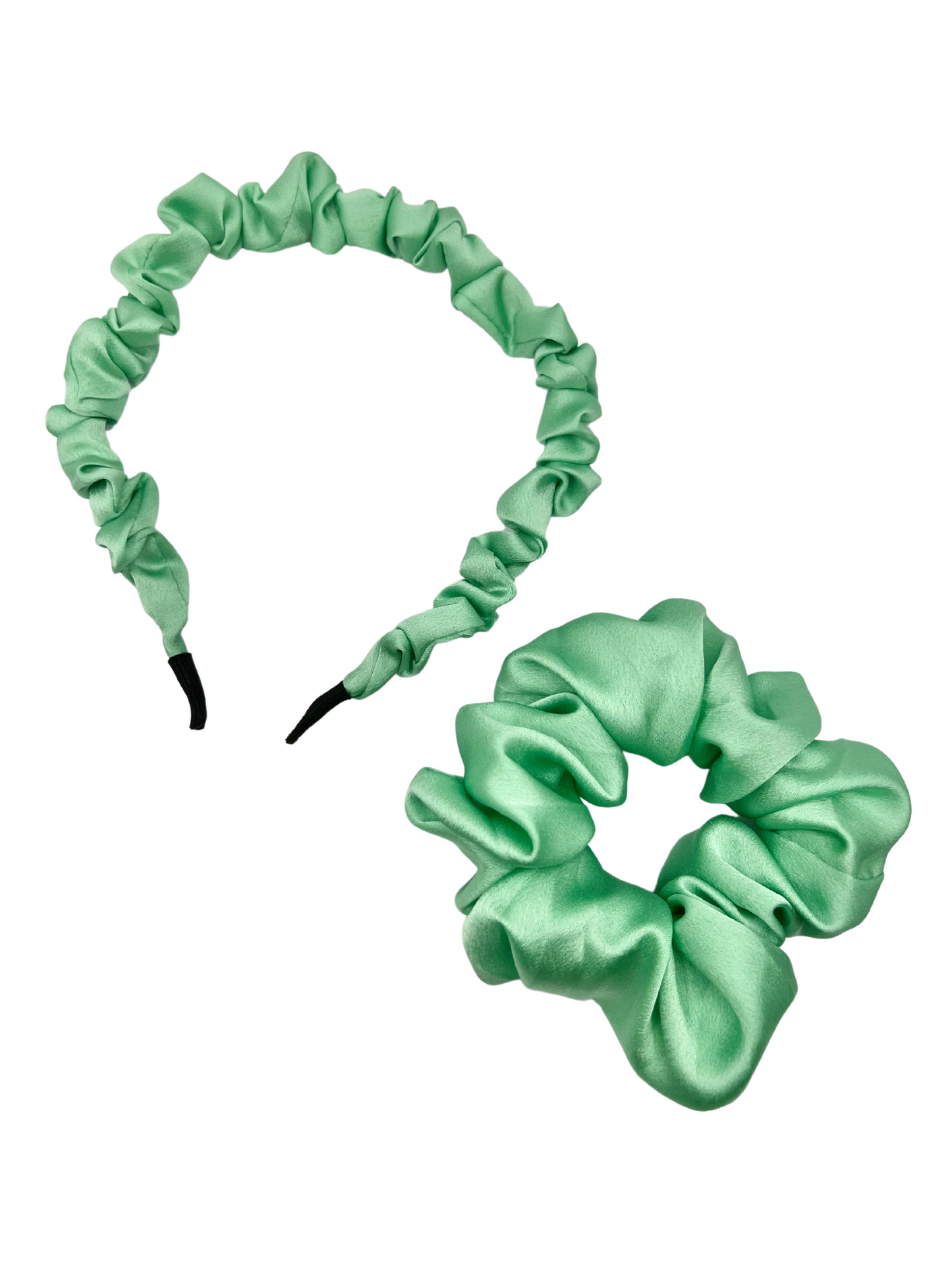 Scrunchie Headband & Midi Scrunchie Set - Seafoam