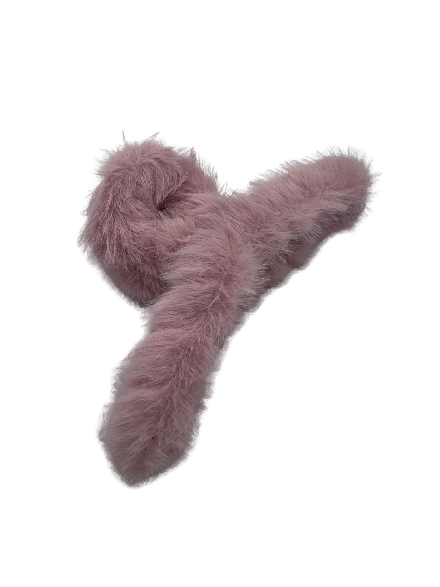 Fuzzy Hair Claw - Mauve