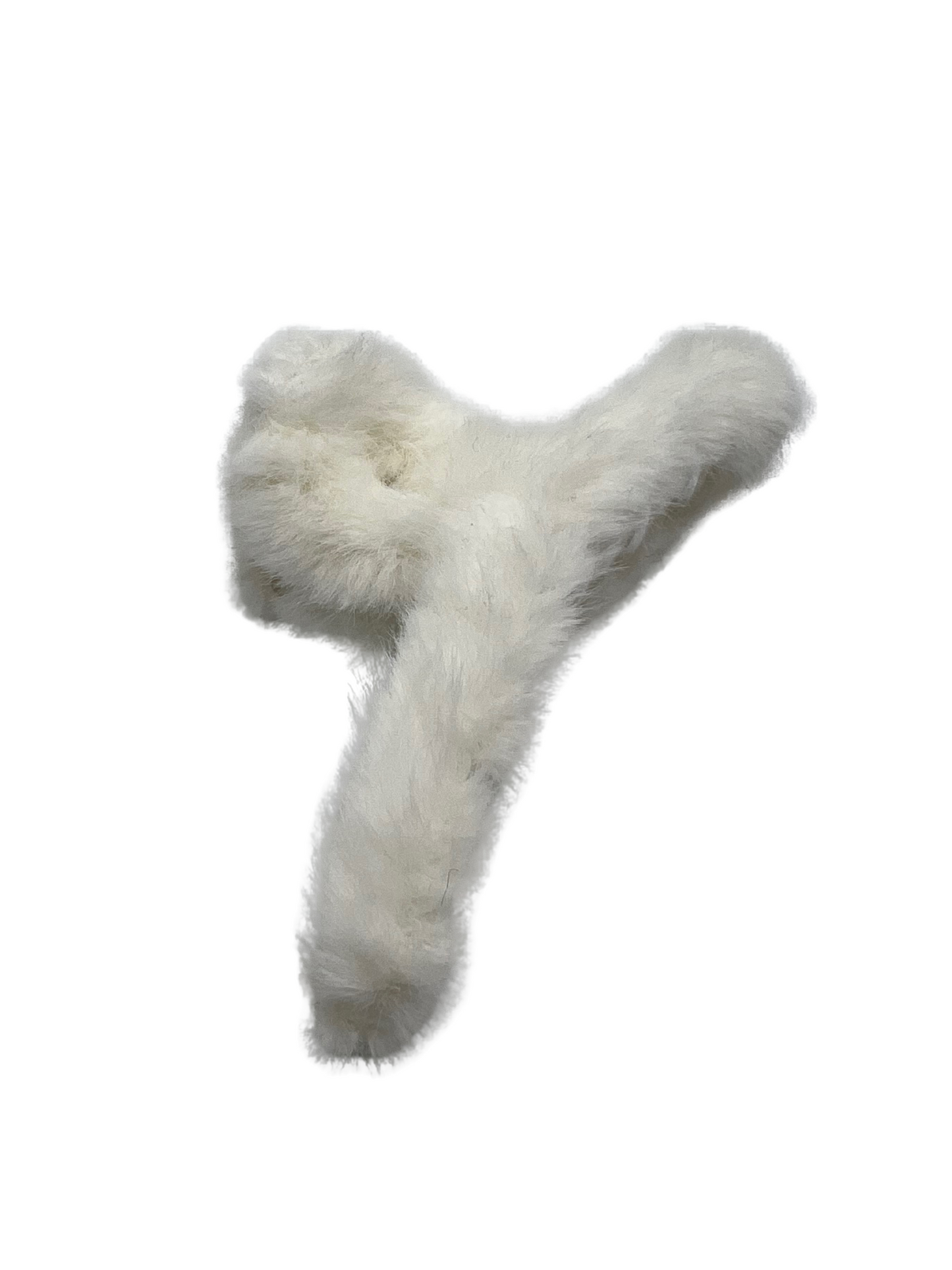 Fuzzy Hair Claw - Milk