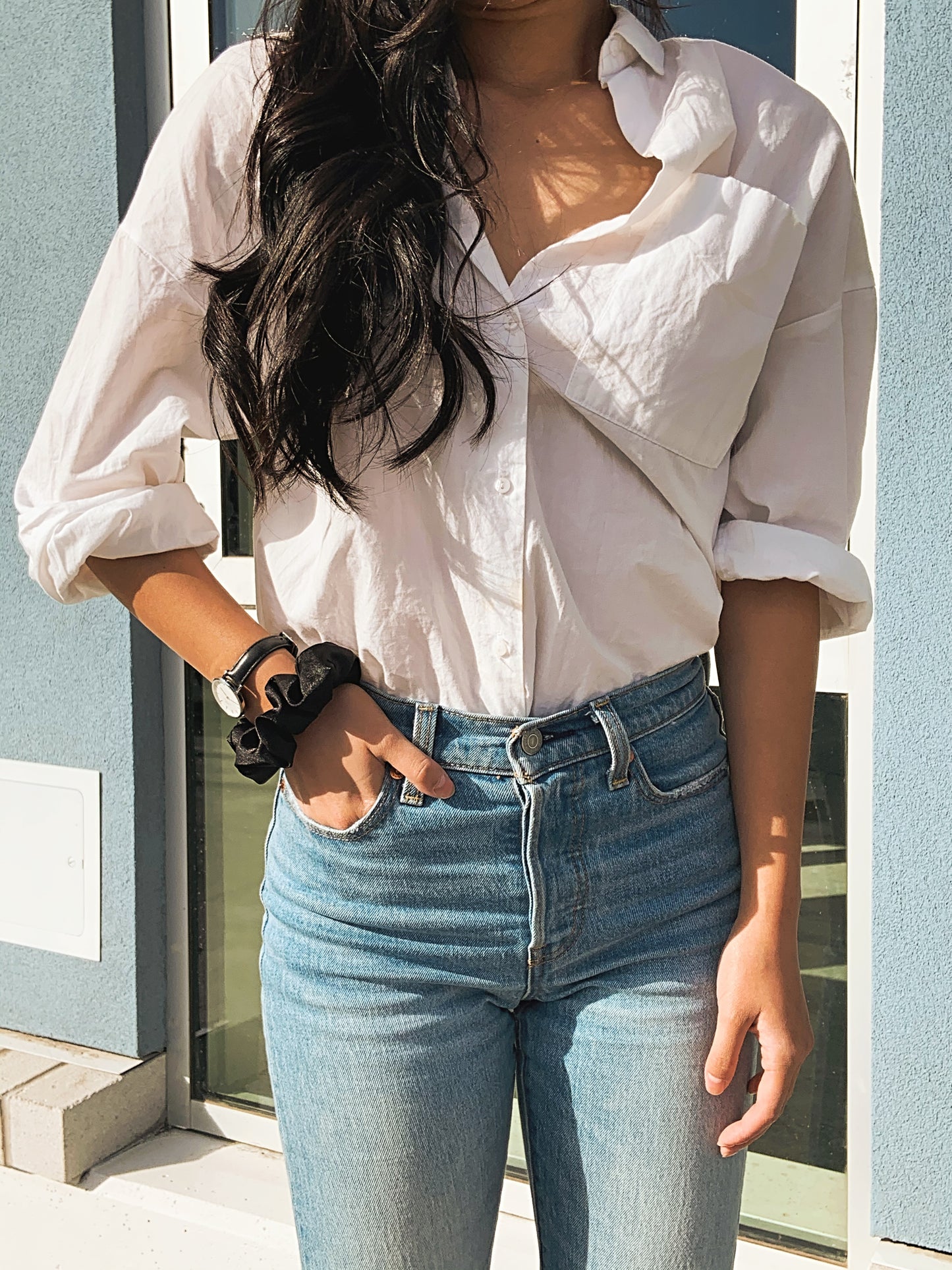 Silk Scrunchie - Noir