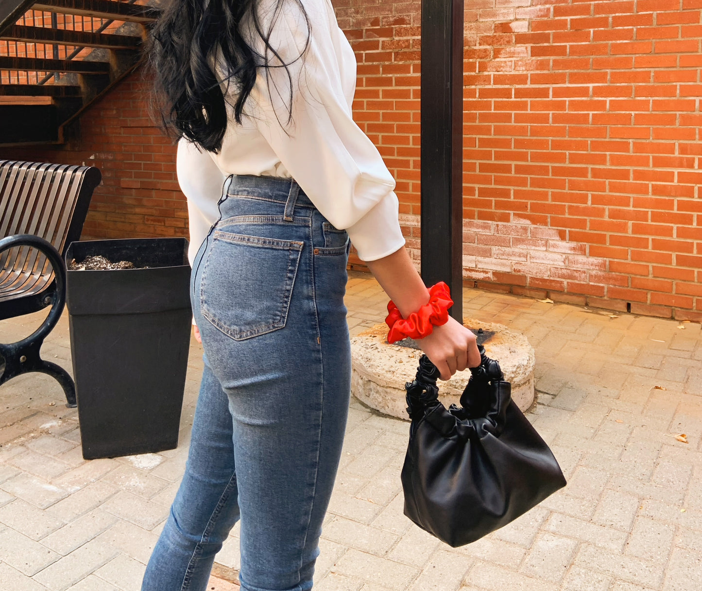 Silk Scrunchie - Valentine