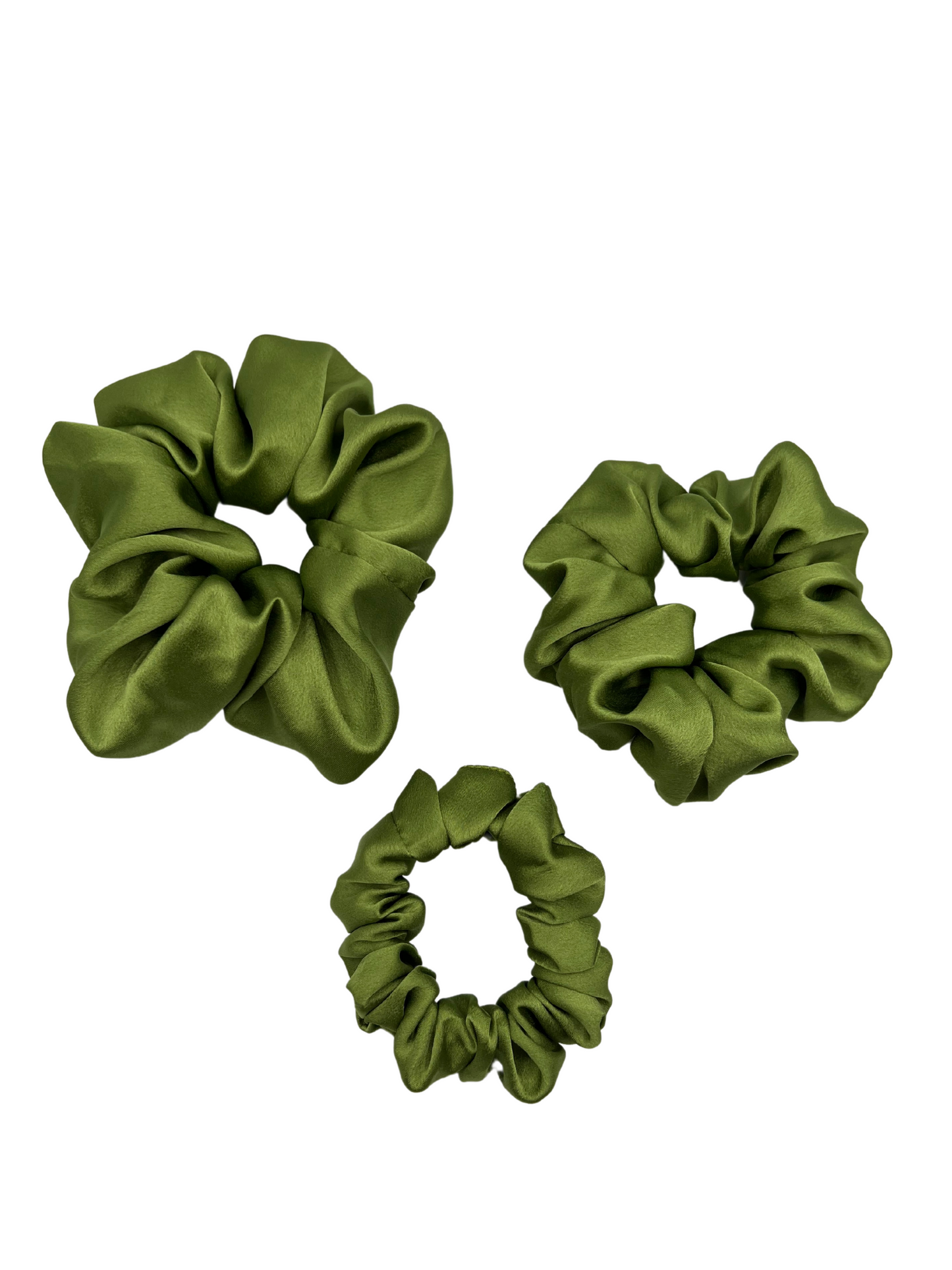 Silk Scrunchie - Olive