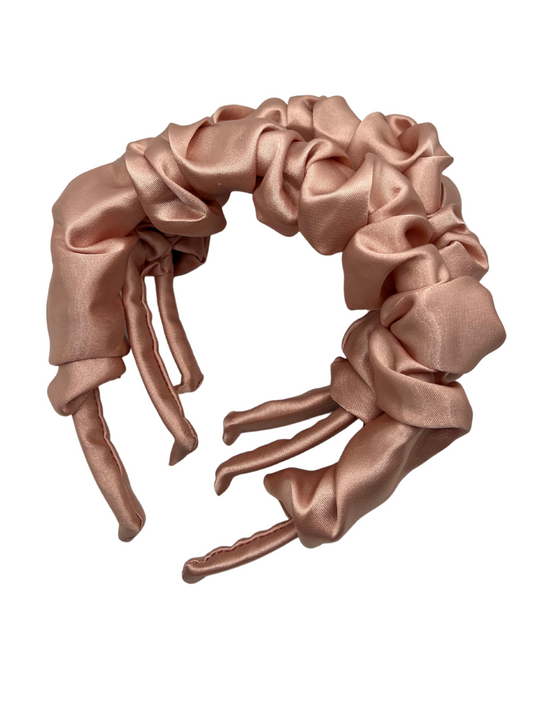 Thick Scrunchie Headband - Rose Gold