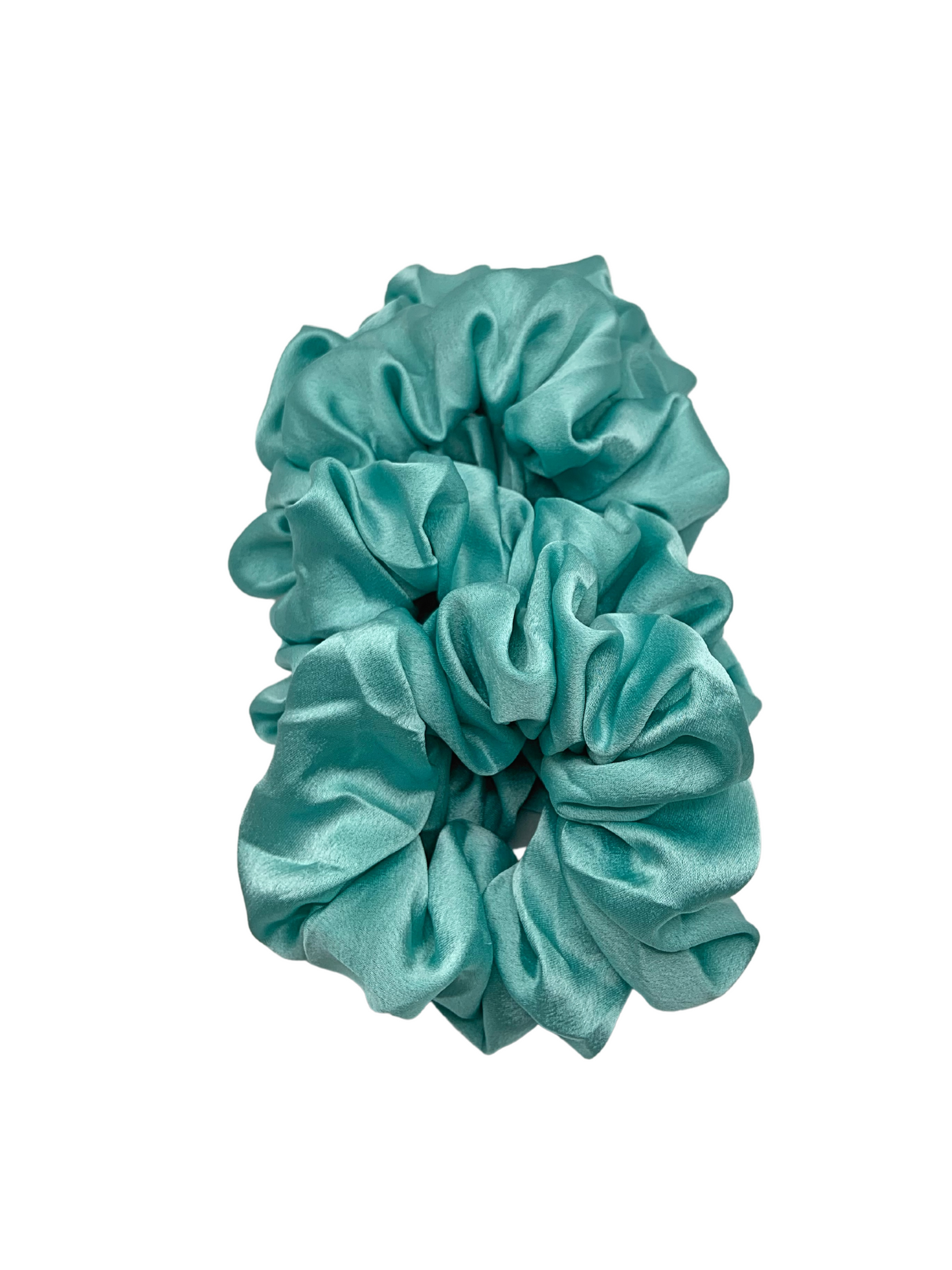 Silk Scrunchie - Pearly Turquoise