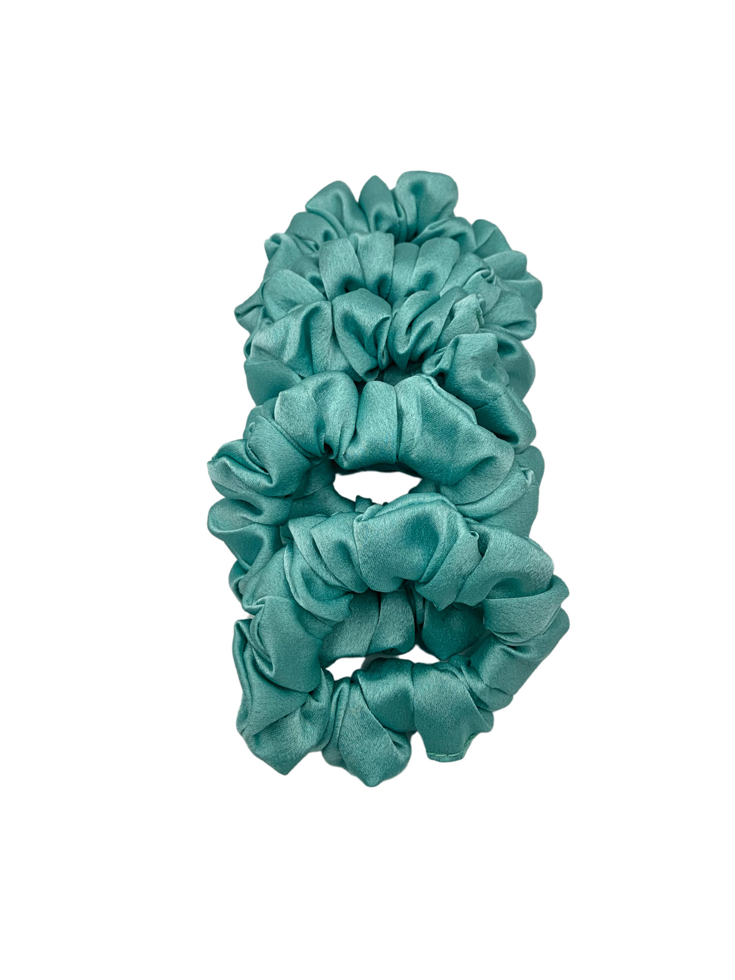 Silk Scrunchie - Pearly Turquoise