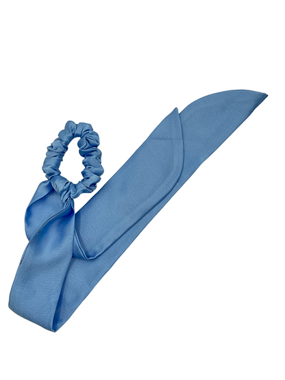 Silk Scrunchie - Denim Scarf