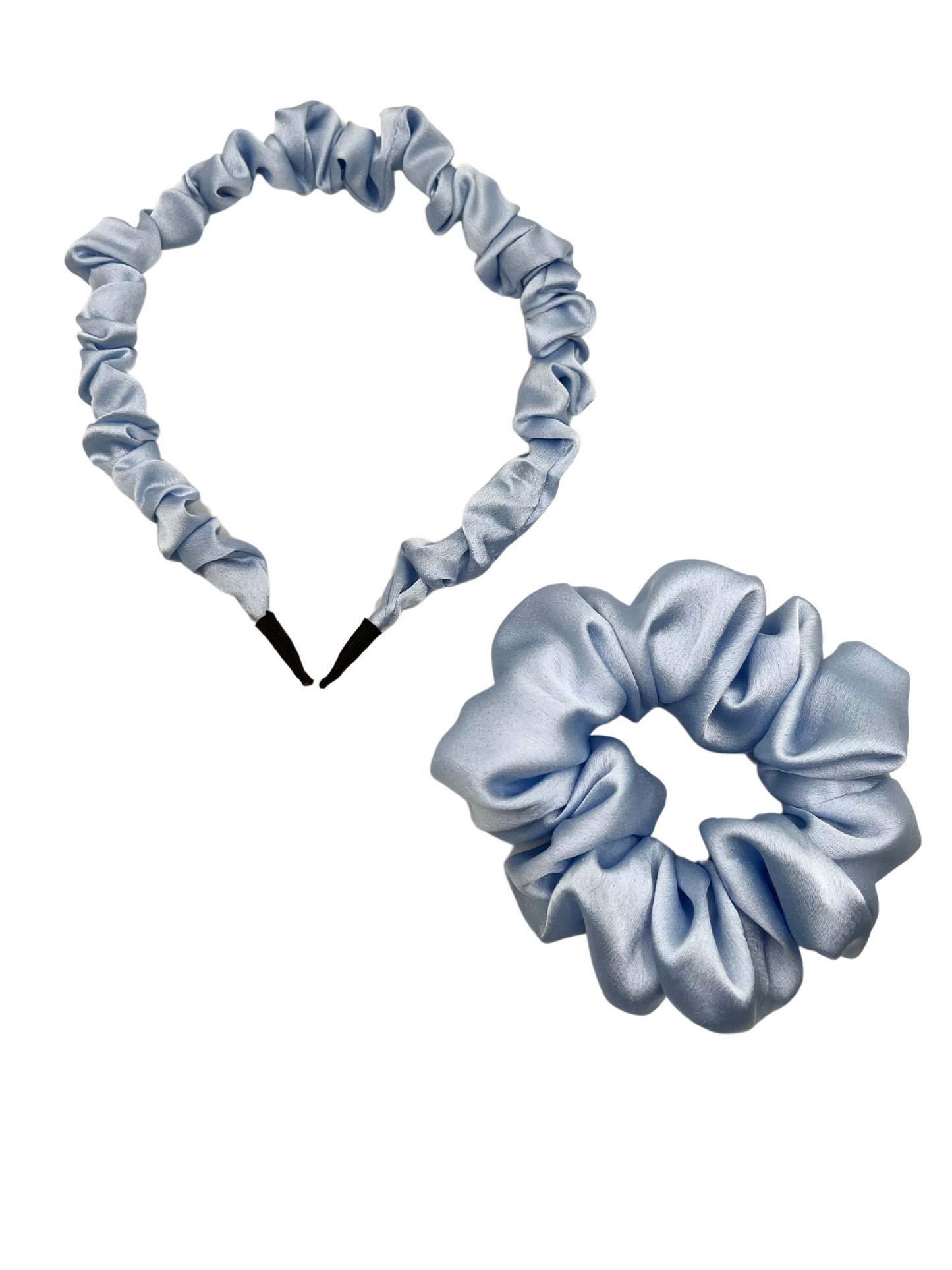 Scrunchie Headband & Midi Scrunchie Set - Aqua