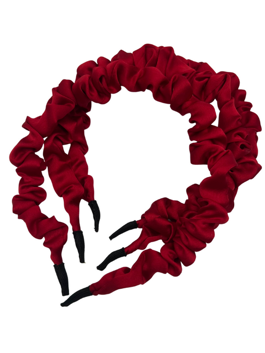 Scrunchie Headband - Ruby