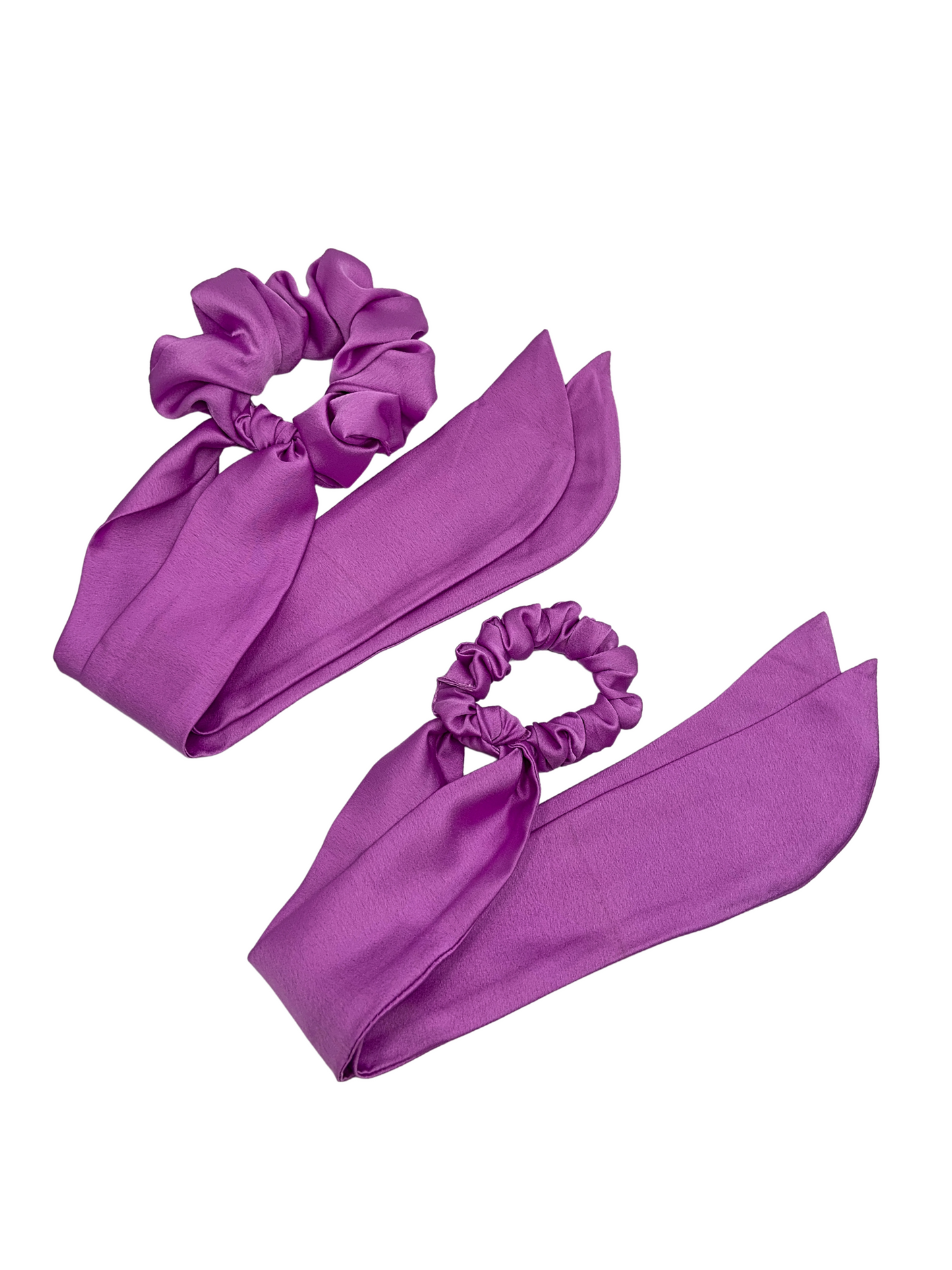 Silk Scrunchie - Lilac Scarf