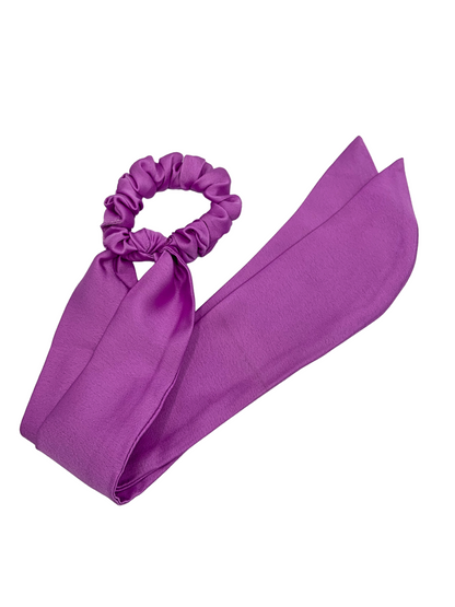 Silk Scrunchie - Lilac Scarf